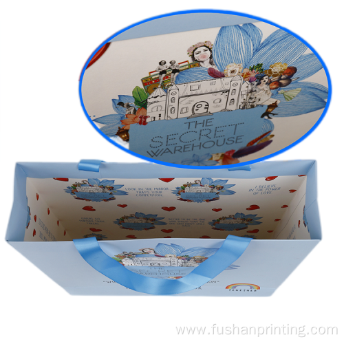 Coated Paper Double Side Full Color printing Bags